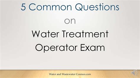 how hard is the water treatment test|study for water treatment exam.